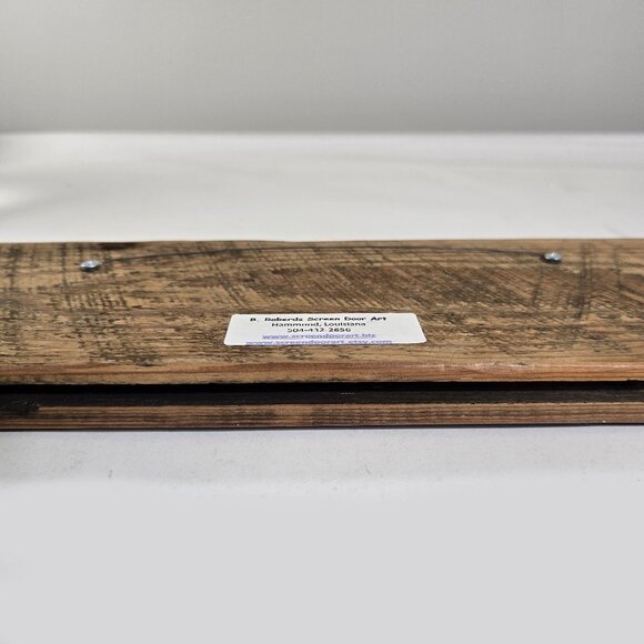 New Orleans Wall Art Shotgun Houses Architectural Handmade B Roberds NOLA 16x5.5 - Picture 4 of 9